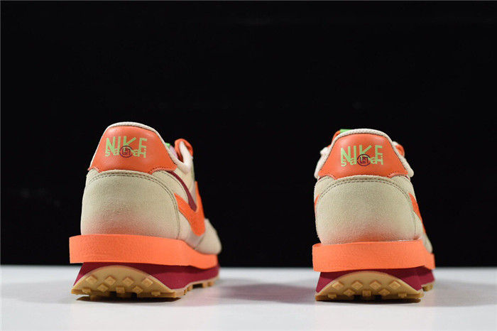nike ldwaffle clot sacai net orange blaze - dh1347-100