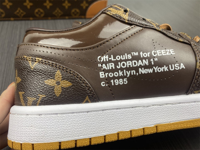 l w x of x air jordan 1 customs aq0818-201