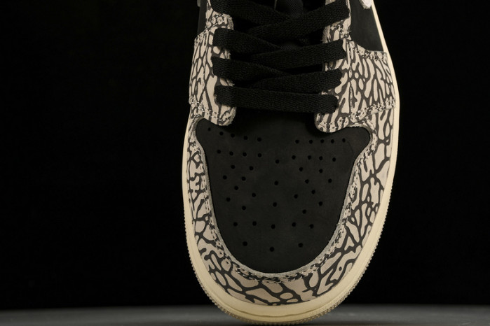 jordan 1 retro low og black cement - cz0790-001