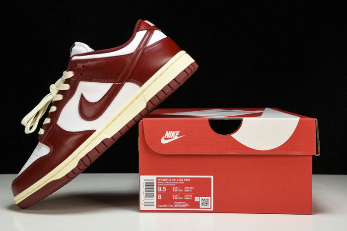 nike dunk low team red fj4555-100