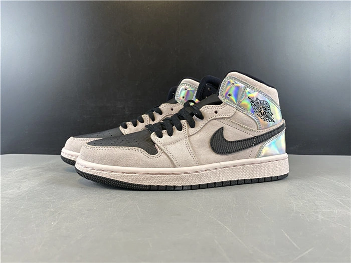 Jordan1 Mid Dirty Powder Iridescent BQ6472- ComfortFit 3746