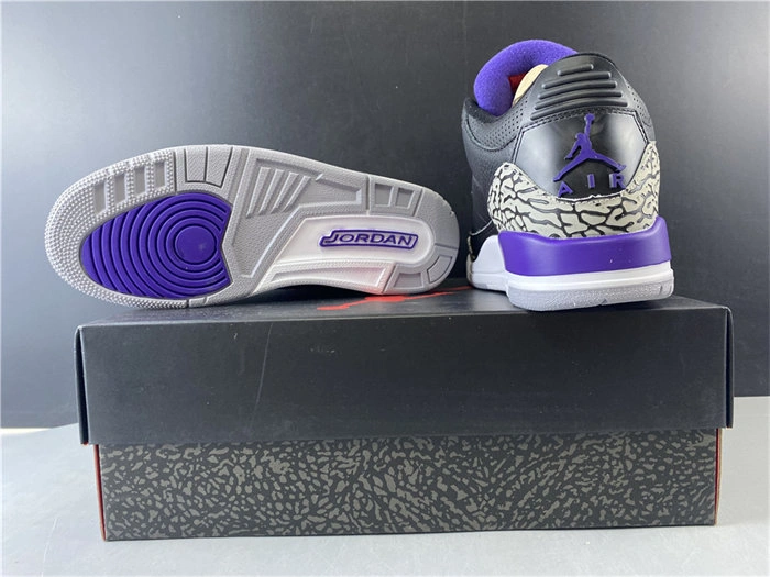 Jordan3 Black Court Purple CT8532- FlexibleFit 3845