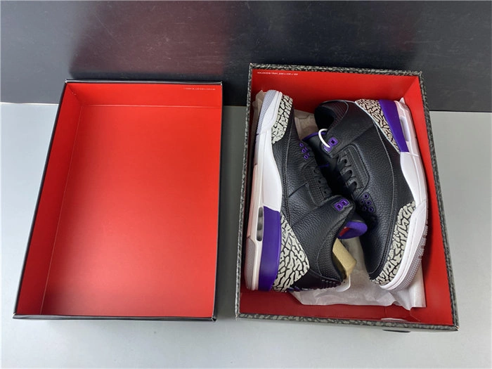 Jordan3 Black Court Purple CT8532- FlexibleFit 3845