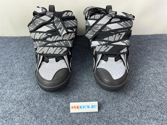 Lanvon Curb SneakerBlack Grey FM-SKRK11-REFL-P Versatile 811