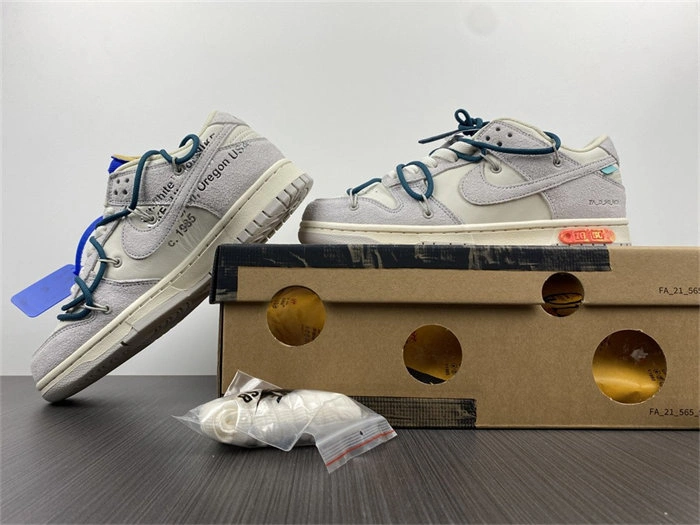 Tailored Nike Dunk Low Off-White Lot 16 DJ0950- 5058
