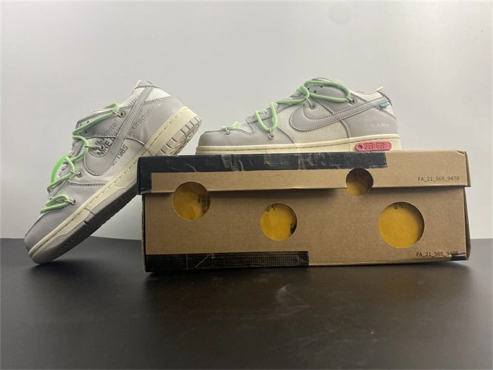 Practical Nike Dunk Low Off-White Lot 7 DM1602- 5068