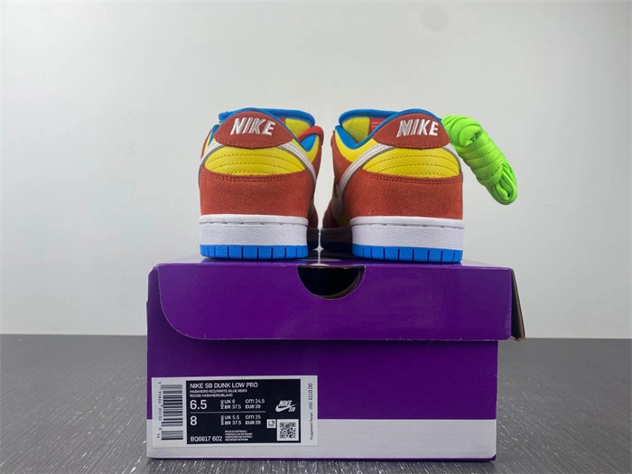 Stylish Nike SB Dunk Low Pro Bart Simpson BQ6817- 4844