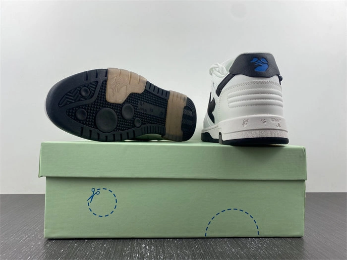 OFF-WHITE Out Of Office OOO 30 MM Low Tops Black White Blue OMIA189C99LEA GoAnywhere 3113