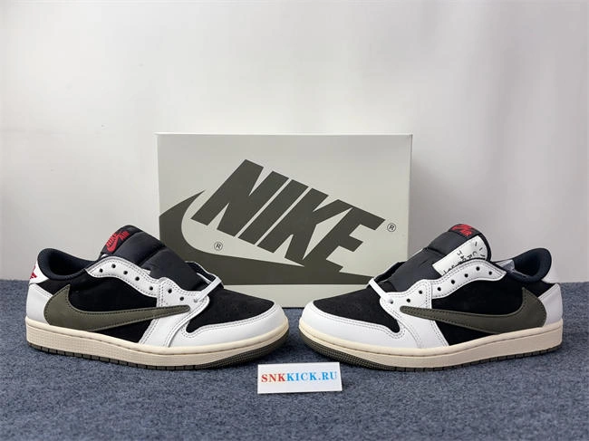 Travis Scott x Air Jordan 1 Low OG Olive DZ4137- Youthful 3566